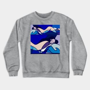 Lady of the Wave Crewneck Sweatshirt